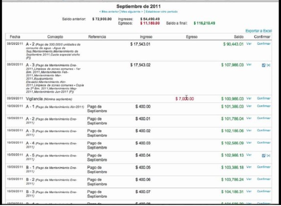 estado de cuenta bancario